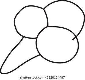 summer doodle vector art illustration