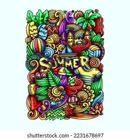 Summer Doodle Vector Design Illustrations