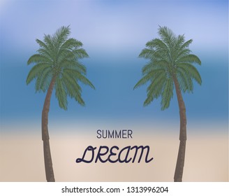Summer dream illustration.