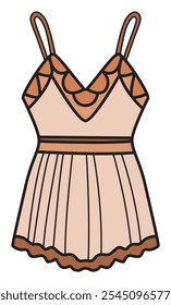 Summer Dress Vector Sticker Design Collection