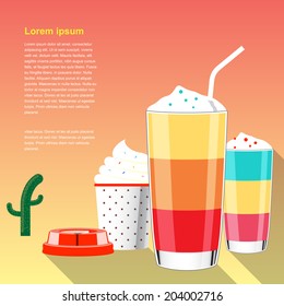 Summer drink Colorful