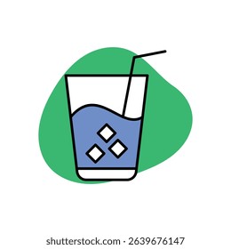Summer Drink Icon vector stock illustration