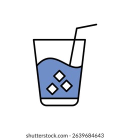 Summer Drink Icon vector stock illustration
