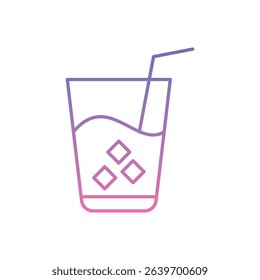 Summer Drink Icon vector stock illustration