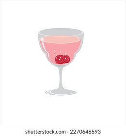 Summer drink set. Vector cartoon illustration of sweet mojito, different color limoncello and sangria with tube for drinking and ingredients.