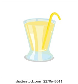 Summer drink set. Vector cartoon illustration of sweet mojito, different color limoncello and sangria with tube for drinking and ingredients.
