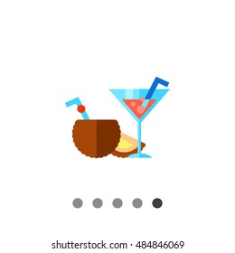 Summer Drinks Vector Icon