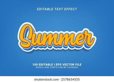 Summer Editable Text Effect Design