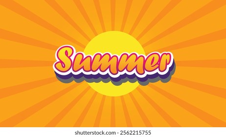  Summer, Editable text effect, text style theme and premium vector
