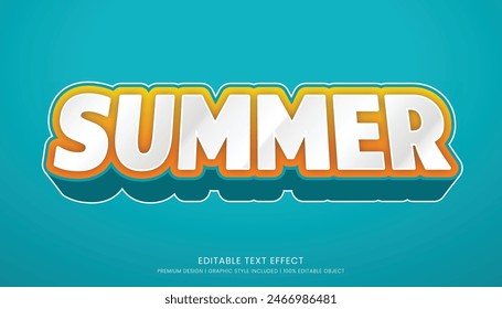 summer editable text effect template