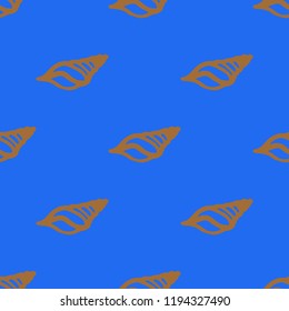 Summer elegant multicolor sea shell abstract seamless background.