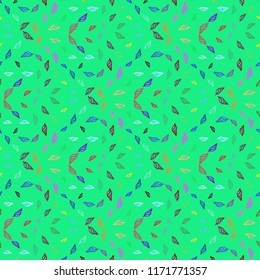 Summer elegant multicolored sea shell abstract seamless background.