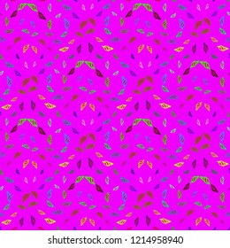 Summer elegant multicolored sea shell abstract seamless background.