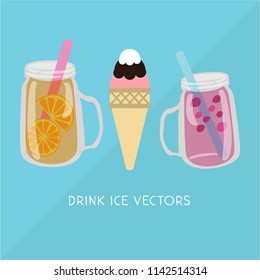 summer elements  vectors