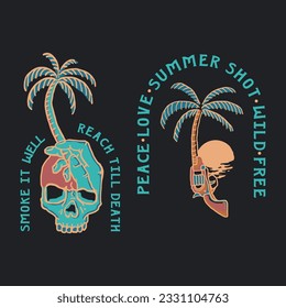 summer enamel. good for tees design with summer and beach vibes