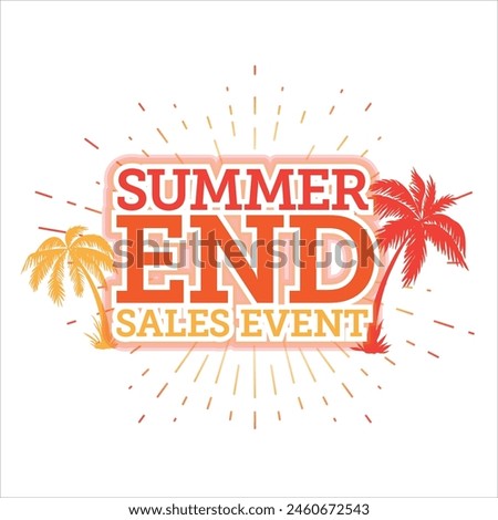 Summer end sales event headline graphic