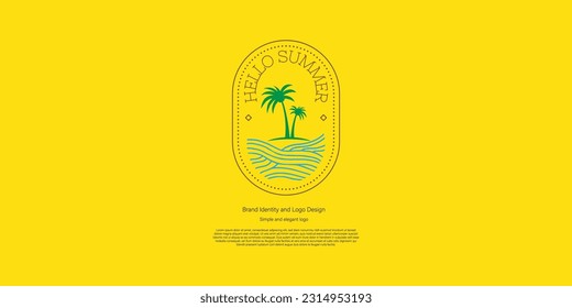 summer event logo design for holiday season and summer