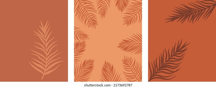 fondos exóticos de verano con ramas de palmera