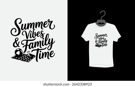 summer family fun t shirt design, typography t shirt design, Vector illustration, Silhouette, family vacation 2025,Vintage, Retro Style,poster, Modern design, tee, textile, print, graphic, special,