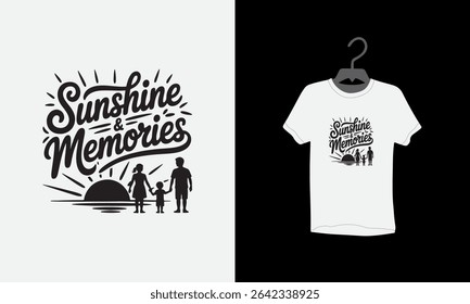 summer family fun t shirt design, typography t shirt design, Vector illustration, Silhouette, family vacation 2025,Vintage, Retro Style,poster, Modern design, tee, textile, print, graphic, special,