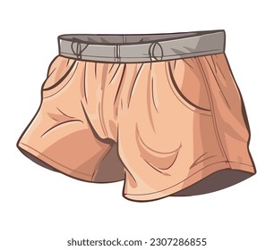 Summer fashion collection Men shorts isolated