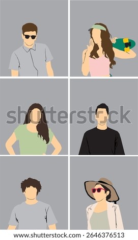 summer fashion people half isolated collection