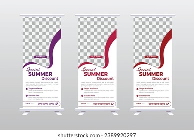 summer fashion sale Retractable Banners design template