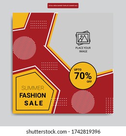 summer fashion sale social media post