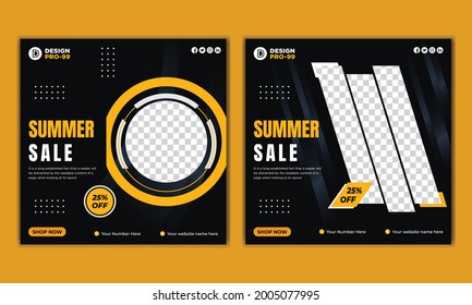 Summer fashion Sale Social media Post Design Template, Its promotion your product perfectly.