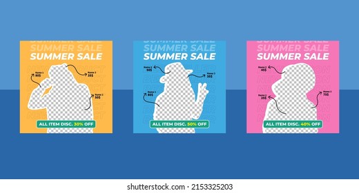 Summer Fashion Social Media Post Template