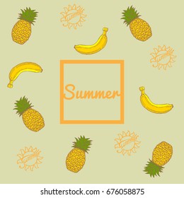 summer fashion vector background