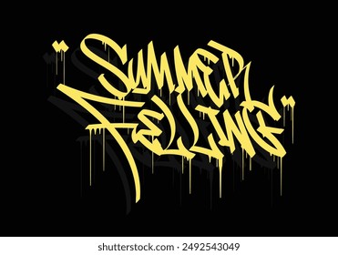 SUMMER FELLING graffiti tag style design