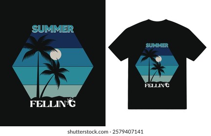 Summer Felling -Summer T-Shirt Design