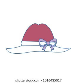 summer female hat icon