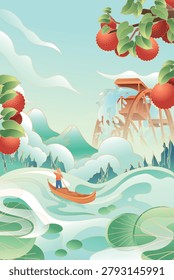 Summer festival background Vector Illustration