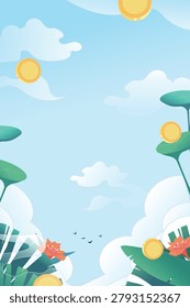 Summer festival background Vector Illustration