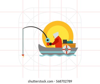 Summer Fishing Icon