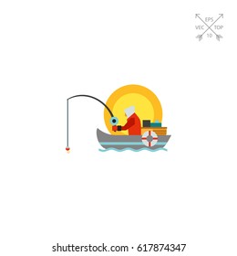 Summer Fishing Icon