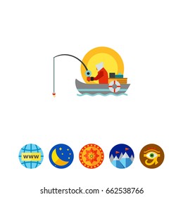 Summer Fishing Icon
