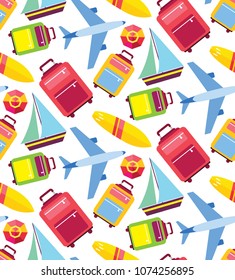 Summer flat color pattern background