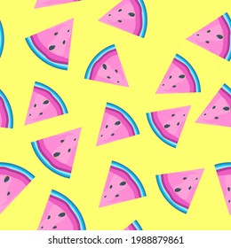 Summer Flat Deamless pattern Background