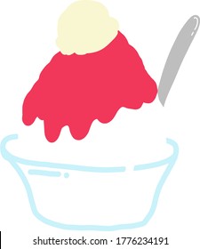 Sommer-FlachillustrationsVektorsymbol