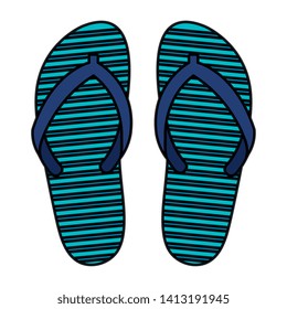 summer flip flops accessories icon