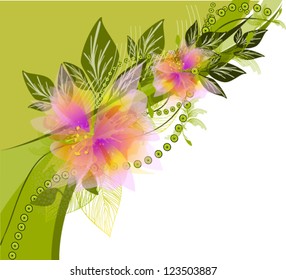Summer floral abstraction