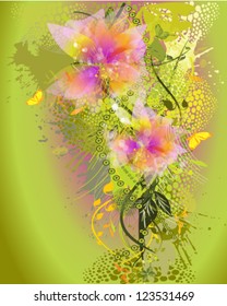 Summer floral abstraction