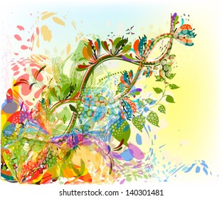 Summer floral abstraction