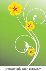 Summer floral background
