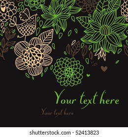 Summer floral background