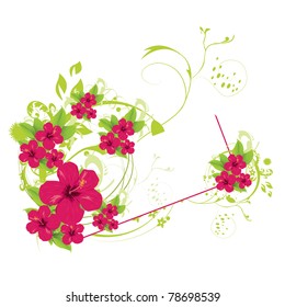 Summer floral background