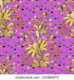 Summer floral background with flowers. Small colorful flowers. Motley illustration. Vector cute pattern in small flower. The elegant the template for fashion prints. Seamless.